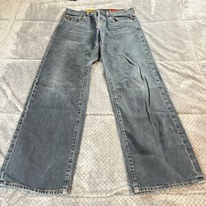 AG Adriano Goldschmied 4 button Blue Wide-Leg Jeans